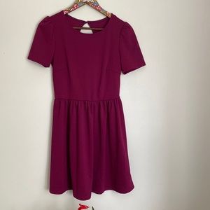 Forever 21 fushia midi dress size med.
